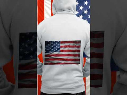 Hoodie pour femme et homme - L'invention - USA - Blanc vidéo